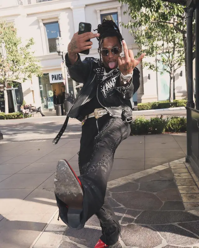 Tyla Yaweh outfit in Emptiness and B.B. Simon, 2023