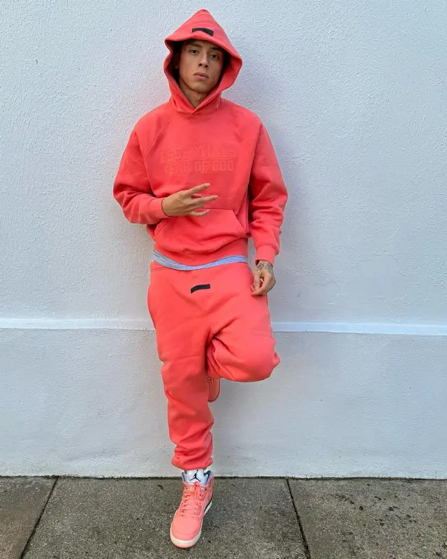 Central Cee outfit in Fear of God, Jordan, and DJ Khaled Merch, 2023