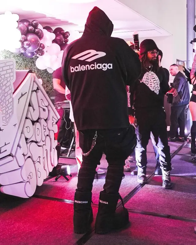 Peezy outfit in Amiri and Balenciaga, 2023
