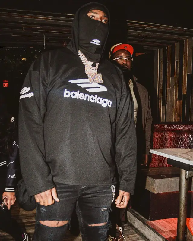 Peezy outfit in Amiri and Balenciaga, 2023