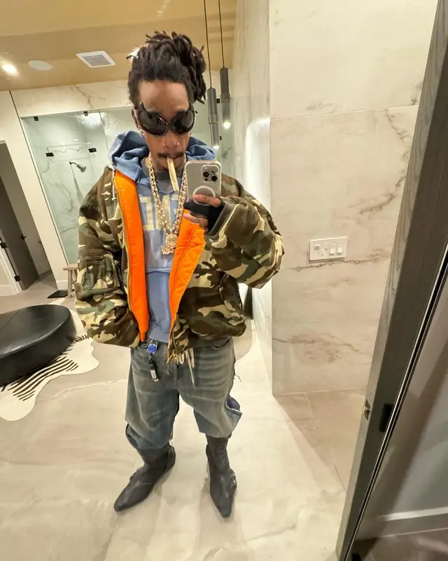 Wiz Khalifa outfit in Vetements and Balenciaga, 2023