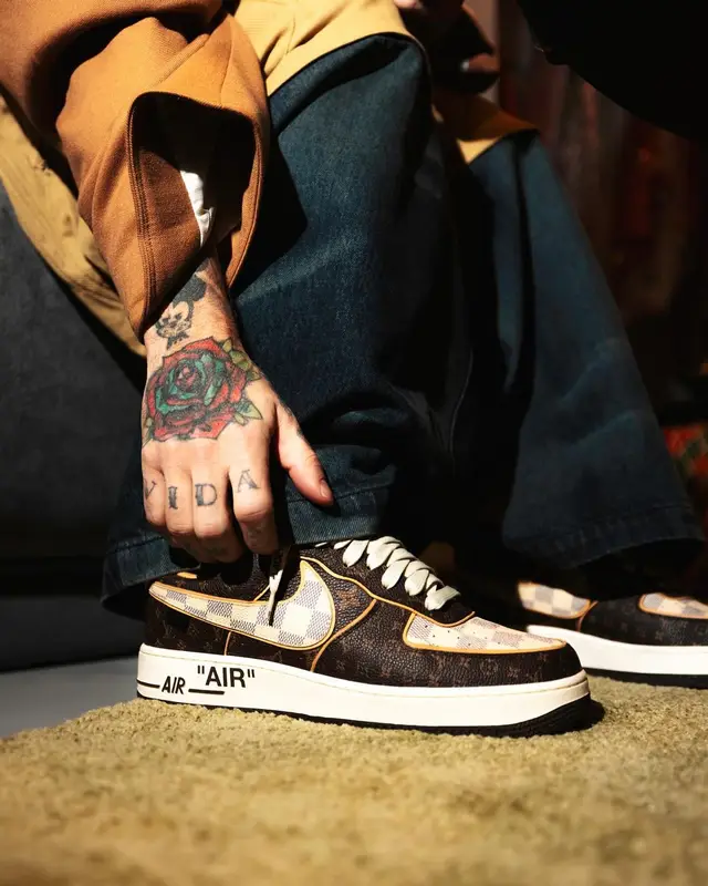 J Balvin outfit in Namesake, Louis Vuitton, and Nike, 2023