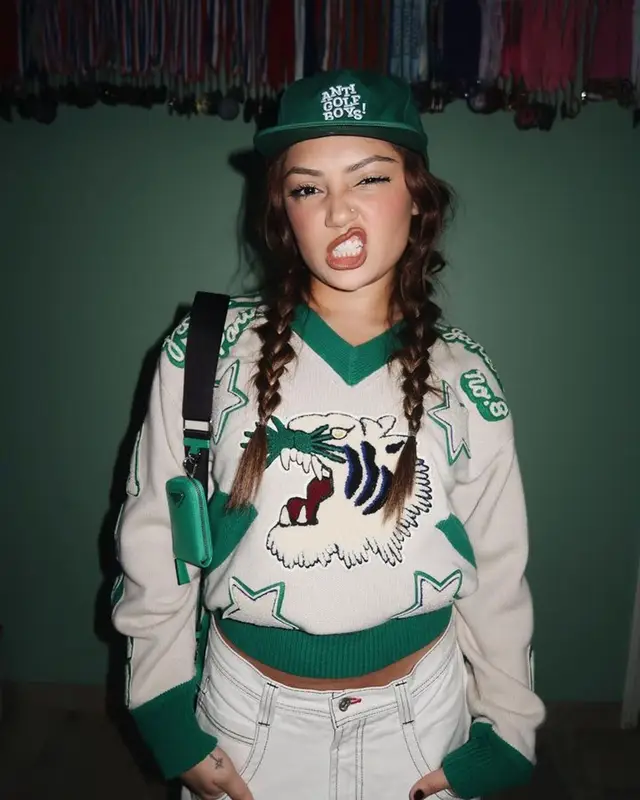 Avani Gregg outfit in Kenzo, Prada, and Golf Wang, 2023