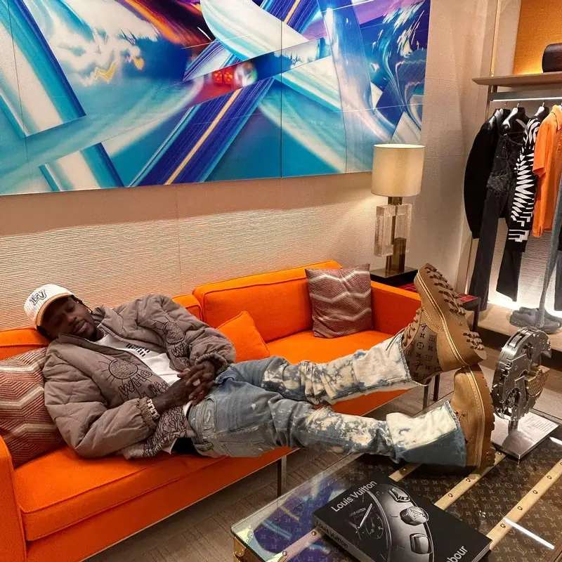 Sauce Walka outfit in Who Decides War, Hudson, and Louis Vuitton, 2023