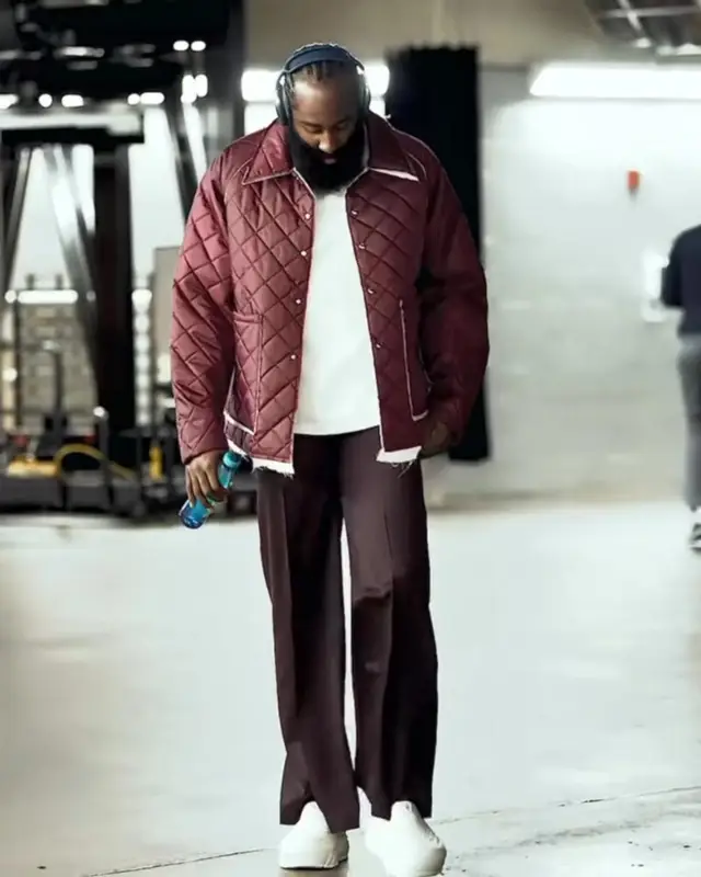 James Harden outfit in Camiel Fortgens, Apple, and Louis Vuitton, 2023