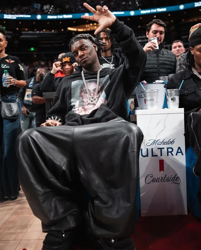 Ken Carson outfit in Playboi Carti Merch, Balenciaga, and Vetements, 2023