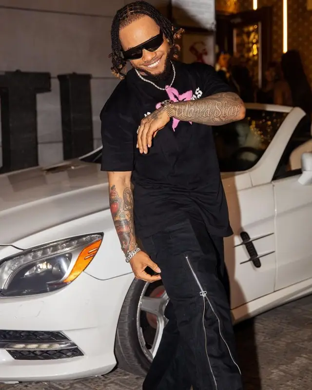 Poco Lee outfit in Palm Angels, Rick Owens, and Dolce & Gabbana, 2023