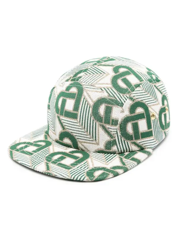 Casablanca Evergreen Heart Monogram Flat-peak Cap $271