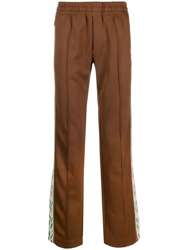 Casablanca Brown Logo-patch Straight Track Pants $633