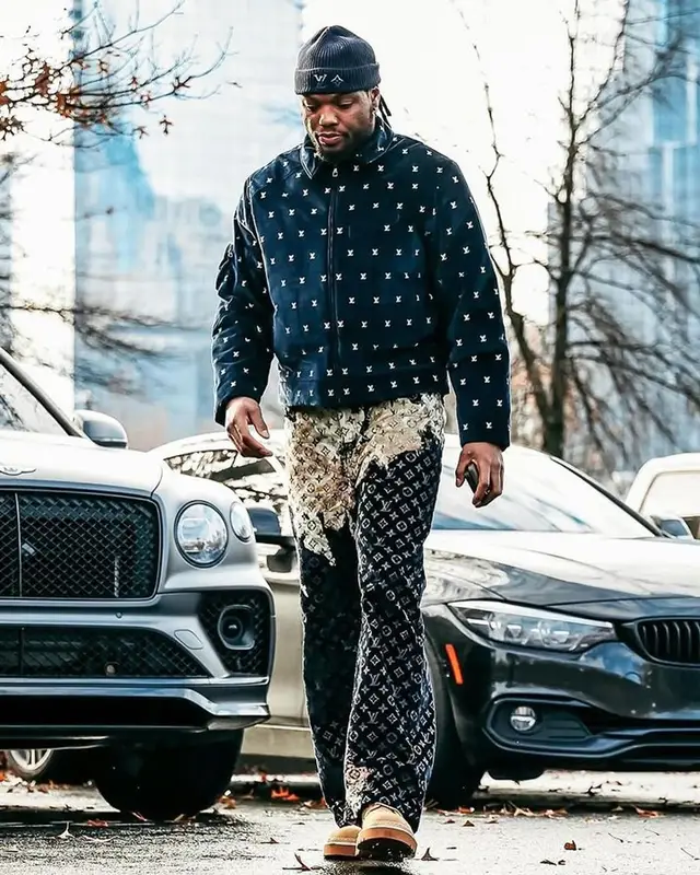 Derrick Henry outfit in Louis Vuitton, 2023