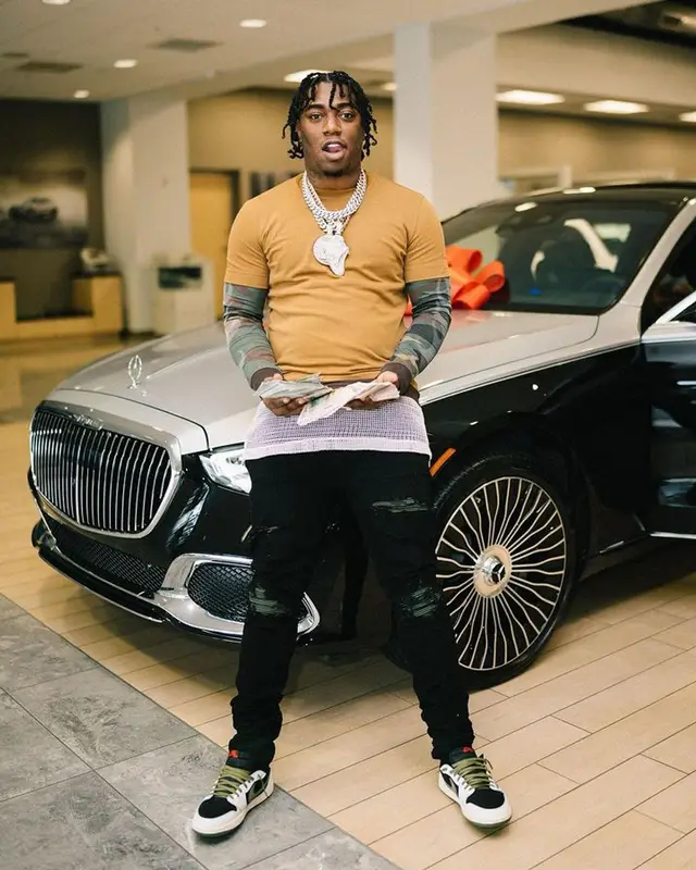 Fredo Bang outfit in Givenchy, Amiri, and Nike, 2023