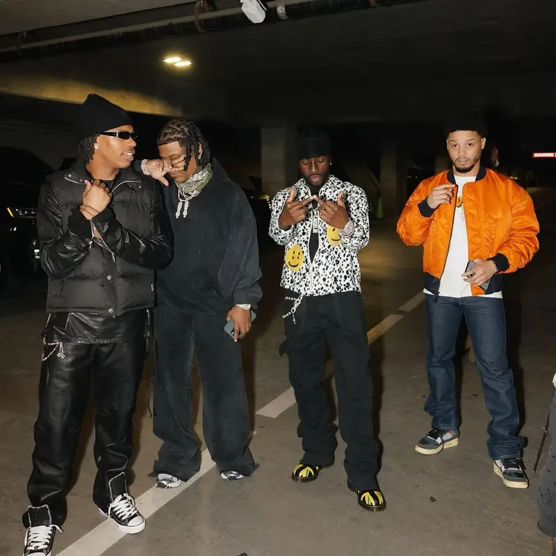 Lil Baby outfit in Converse and Chrome Hearts, 2023
