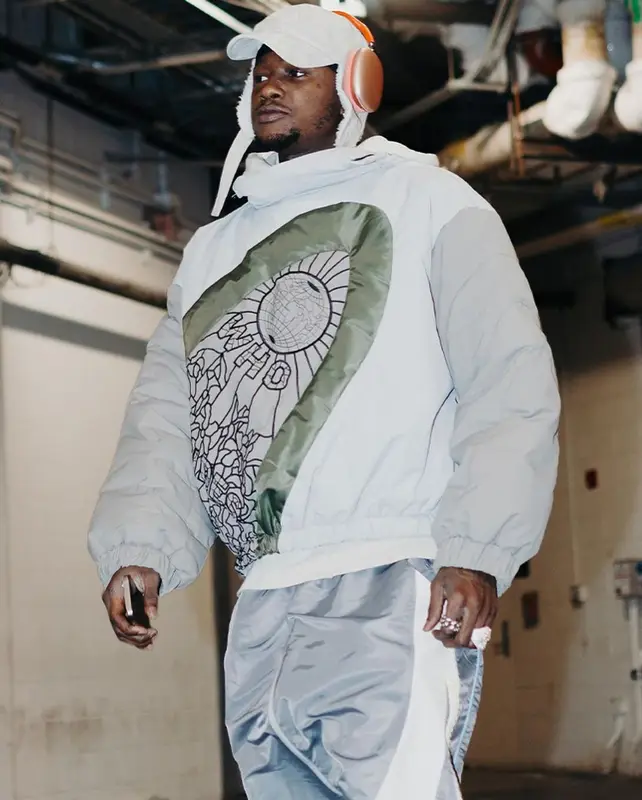 Terry Rozier outfit in Who Decides War, Jordan, and Apple, 2023