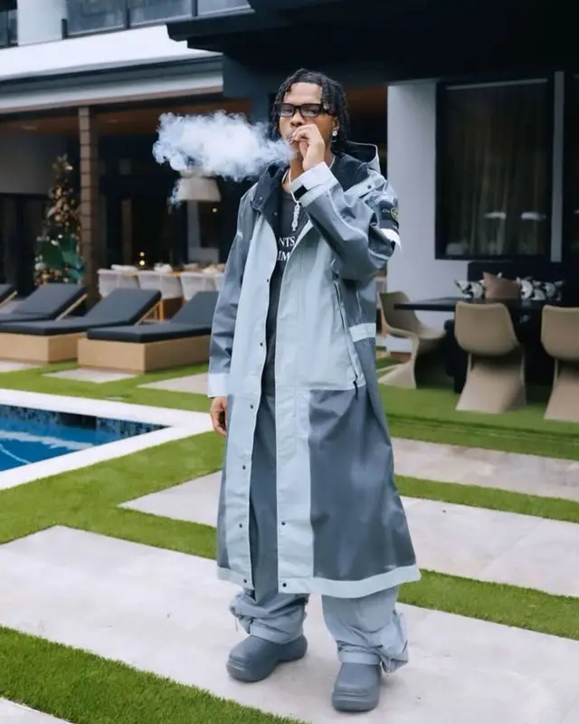 Lil Baby outfit in Stone Island, Enfants Riches Deprimes, and Balenciaga, 2023