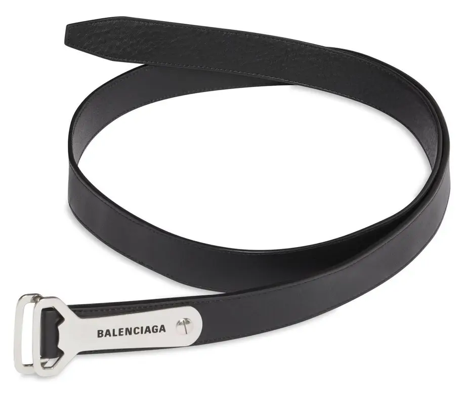 Balenciaga Bottle Opener D Ring Belt $495