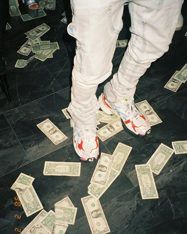 Swae Lee outfit in Evisu, Guapi, and Balenciaga, 2024