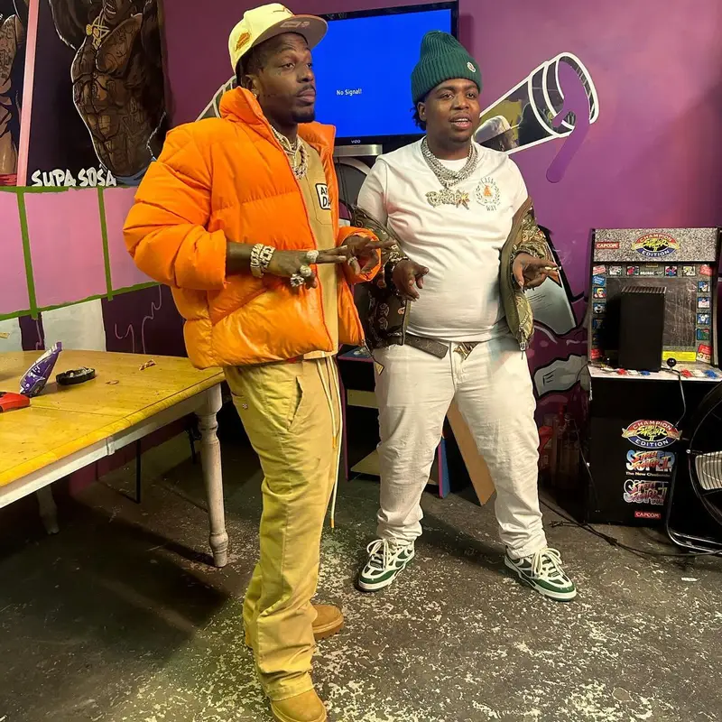 Sauce Walka outfit in Moncler, Hyde Park, and Timberland, 2024