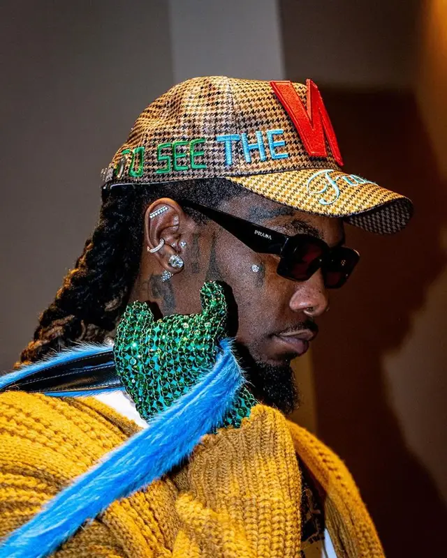 Offset outfit in Marni, Prada, and Walter van Beirendonck, 2024