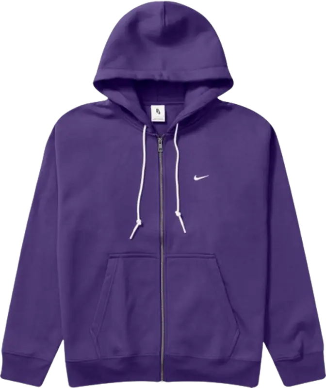 Nike Field Purple 'Solo Swoosh' Zip Hoodie $110