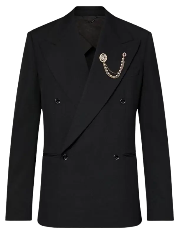 Louis Vuitton Double-Breasted Tailored Wool Jacket $4400