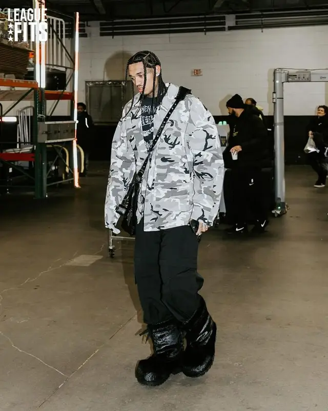 Jordan Clarkson outfit in Balenciaga, 2024