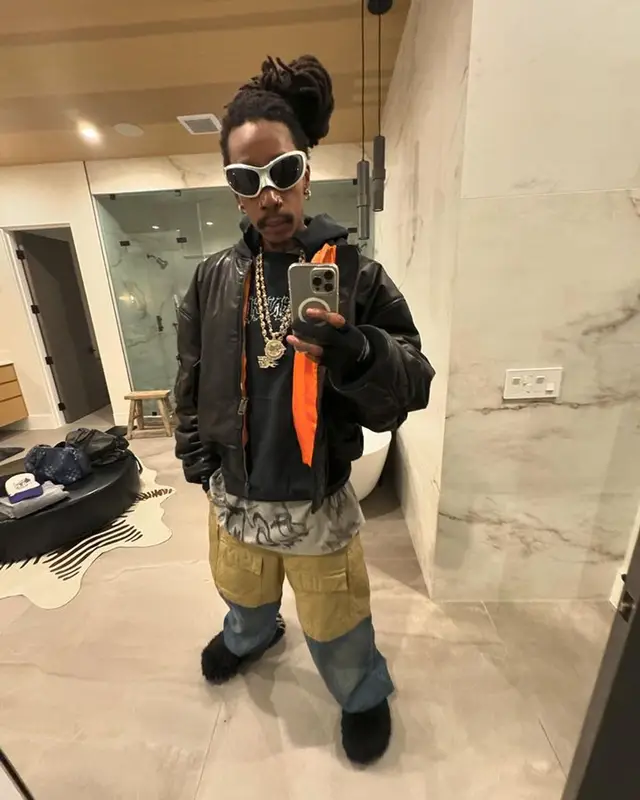 Wiz Khalifa outfit in Balenciaga and Crocs, 2024