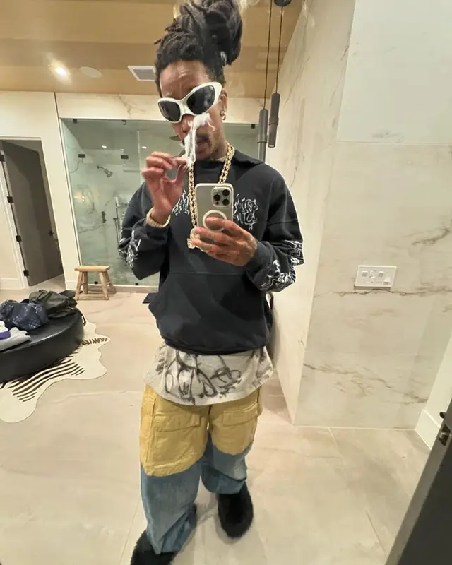 Wiz Khalifa outfit in Balenciaga and Crocs, 2024