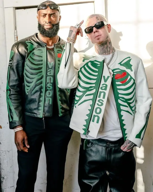 Millyz outfit in Vanson Leathers, Nike, and Prada, 2024