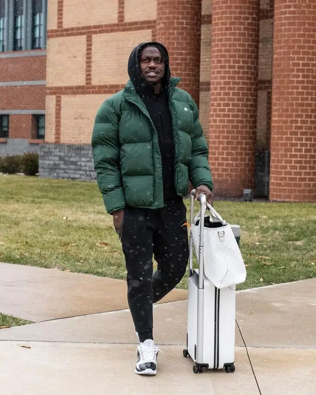 A.J. Brown outfit in Nike and Louis Vuitton, 2024