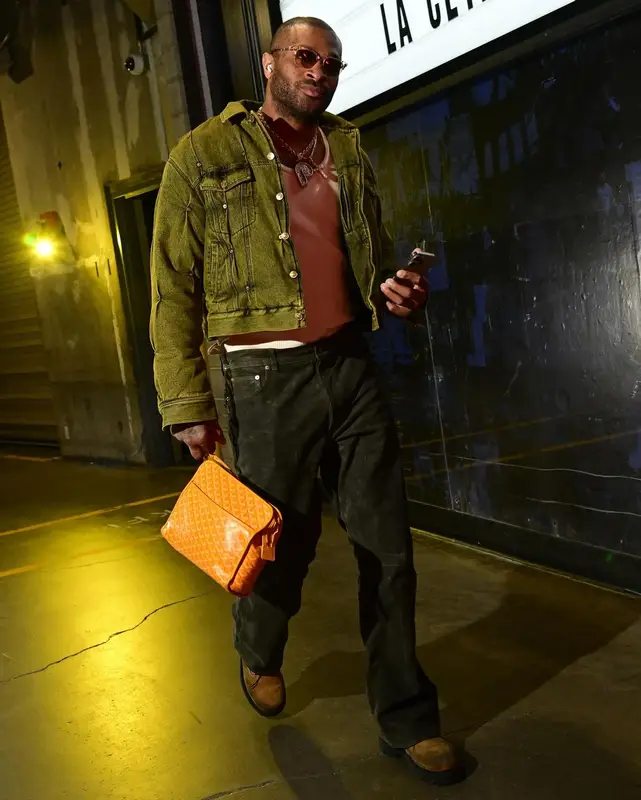 PJ Tucker outfit in Kusikohc, Givenchy, and Goyard, 2024