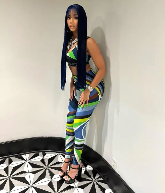 Lakeyah outfit in Celine, 2024