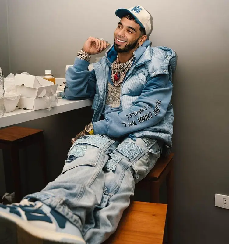 Anuel AA outfit in The Great City Workshop and Amiri, 2024