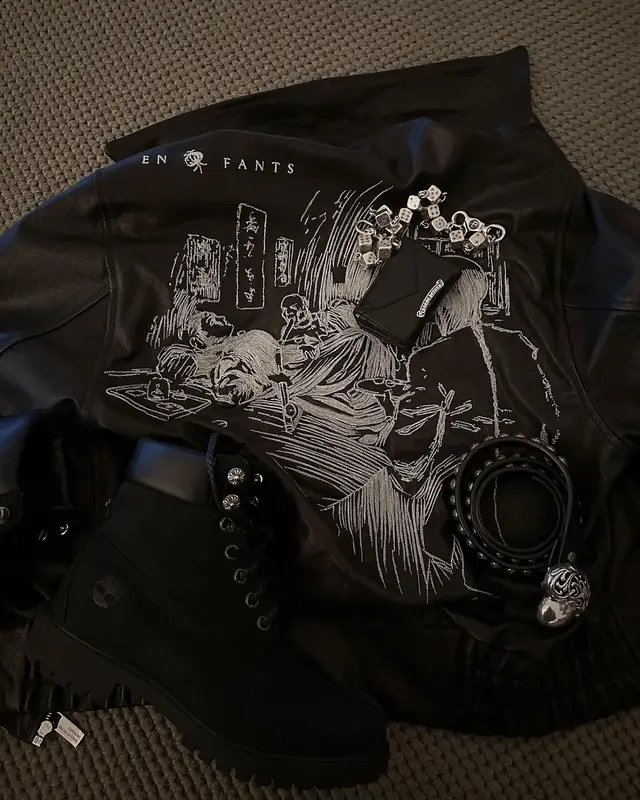 Lil Tecca outfit in Enfants Riches Deprimes, Number (N)ine, and Alexander McQueen, 2024