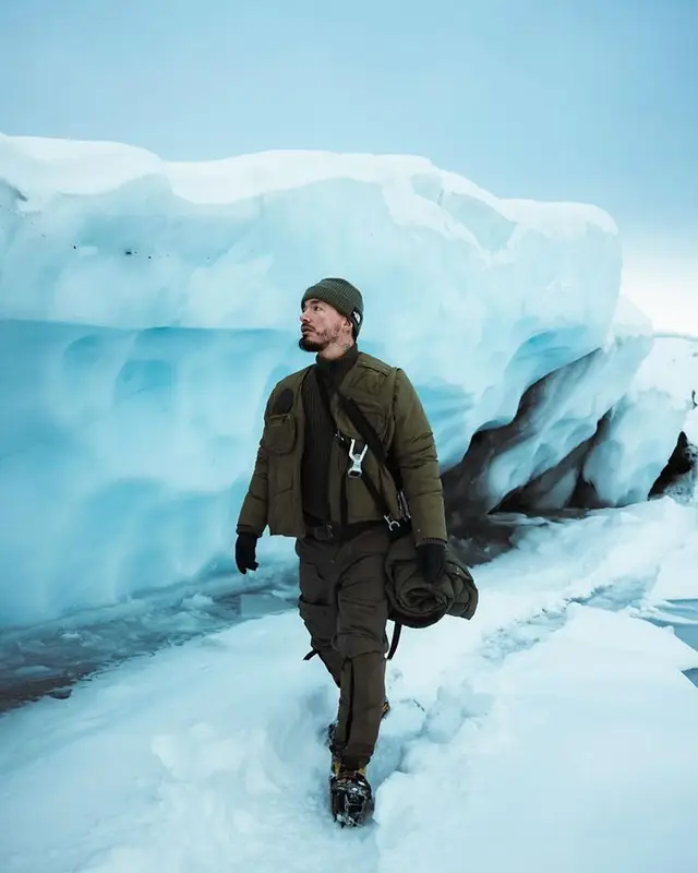 J Balvin outfit in Moncler, The North Face, and Pharrell Williams, 2024