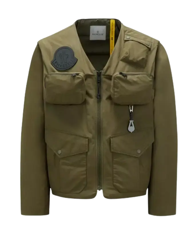 Moncler Green Maple Short Down Jacket $2130