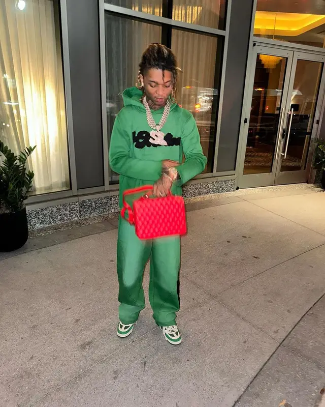 Swae Lee outfit in Louis Vuitton and Icebox, 2024