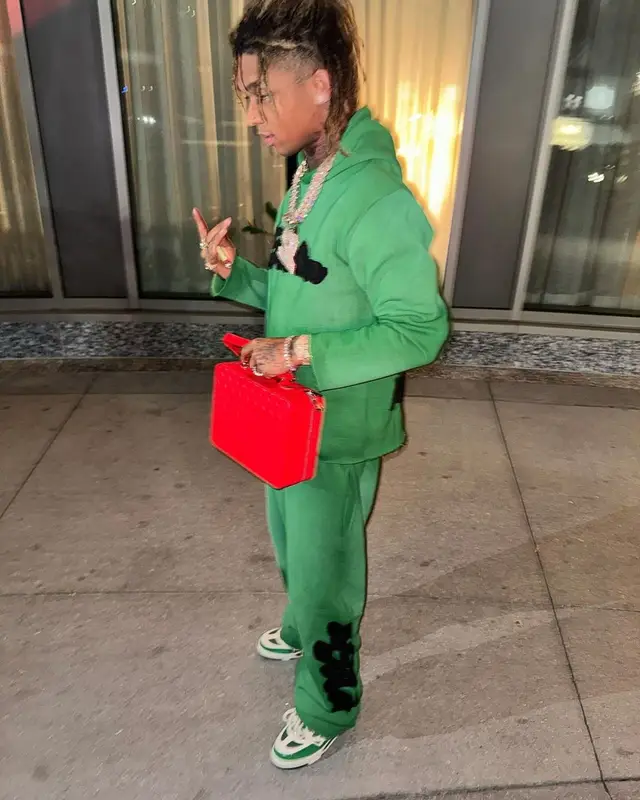 Swae Lee outfit in Louis Vuitton and Icebox, 2024