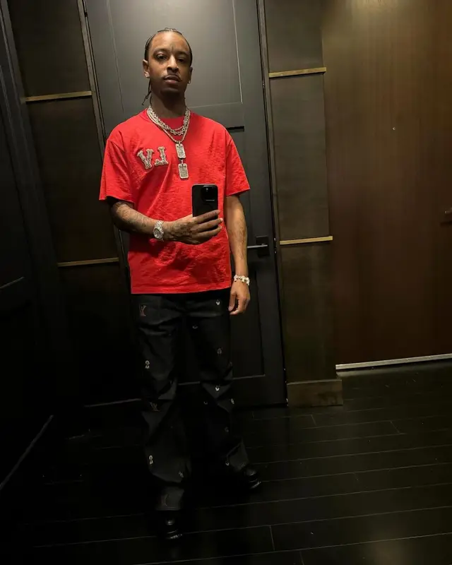 21 Savage outfit in Louis Vuitton, 2024