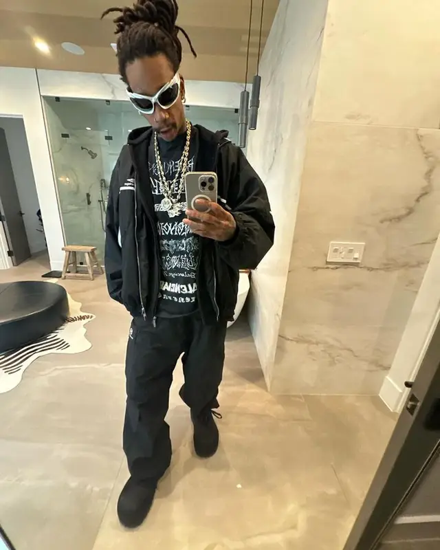 Wiz Khalifa outfit in Balenciaga, 2024