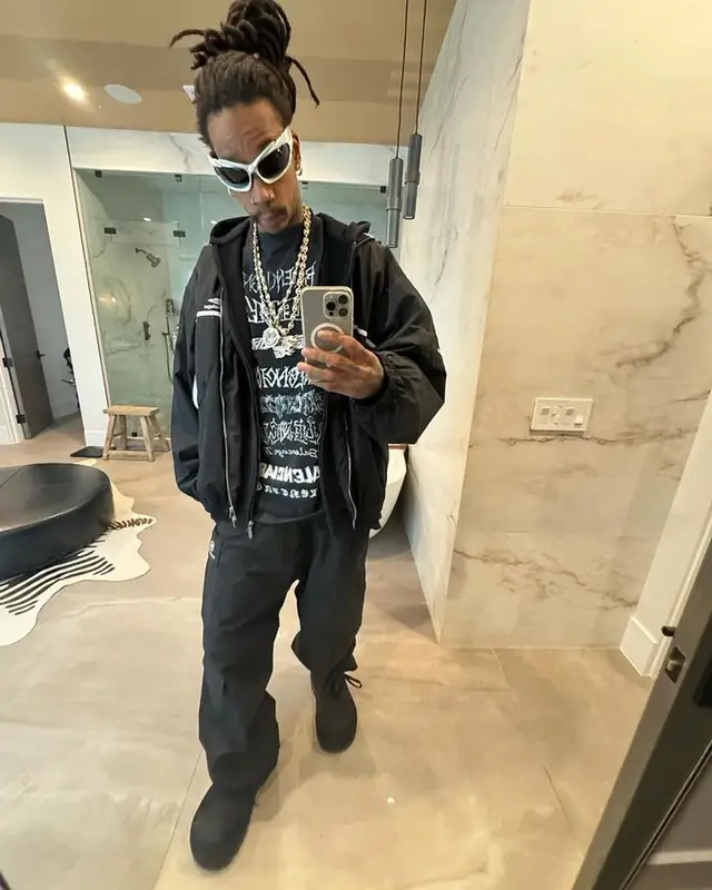 Wiz Khalifa outfit in Balenciaga, 2024