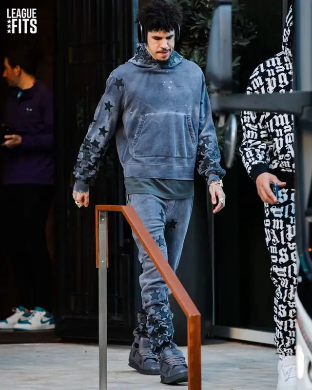 LaMelo Ball outfit in Amiri, Apple, and Chemist, 2024