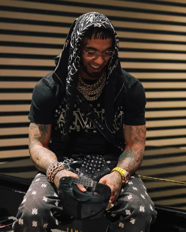 Anuel AA outfit in Amiri, 2024