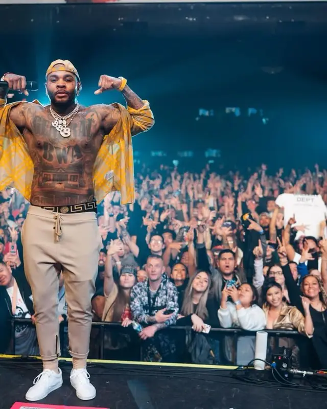 Kevin Gates outfit in Fear of God, Vans, and Burberry, 2024