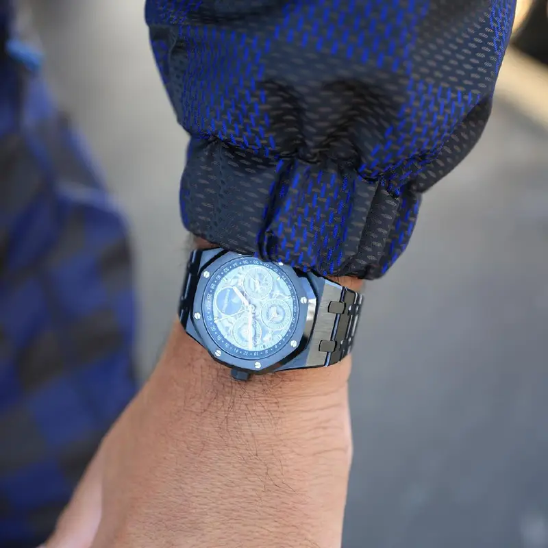 DJ Khaled outfit in Louis Vuitton, Nike, and Audemars Piguet, 2024