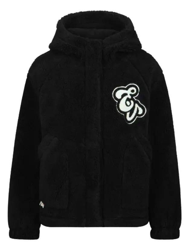 Evisu Floral Jacquard Oversized Shepra Fleece Jacket $425