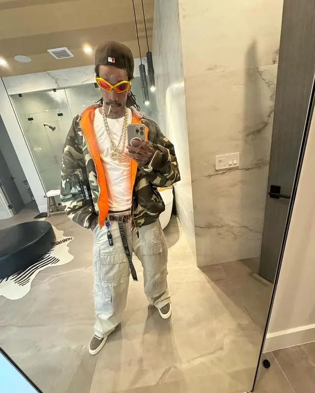 Wiz Khalifa outfit in Vetements, Rick Owens, and Balenciaga, 2024