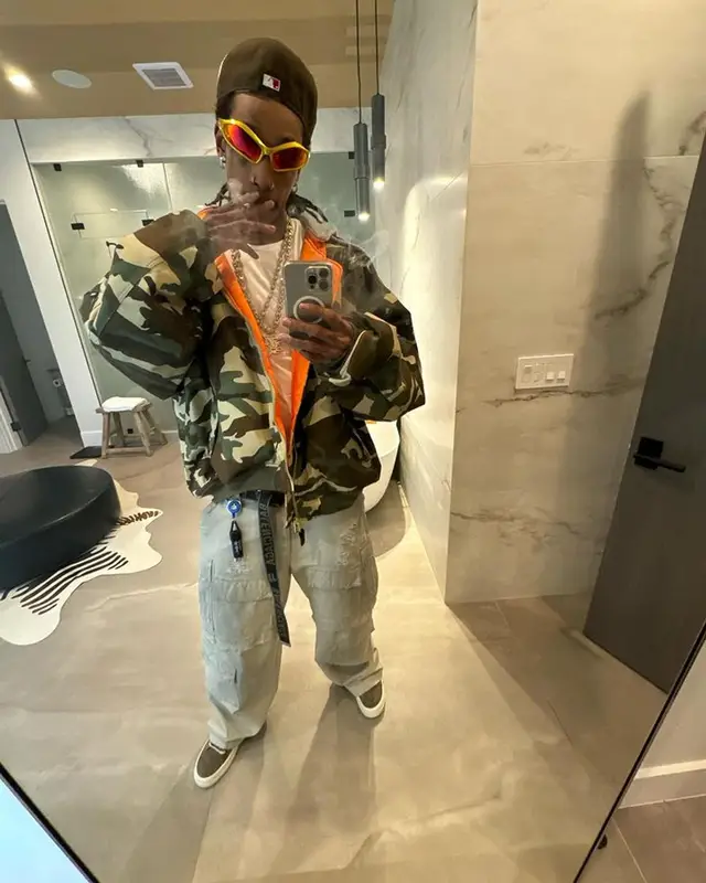 Wiz Khalifa outfit in Vetements, Rick Owens, and Balenciaga, 2024