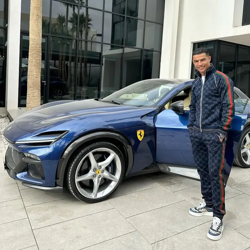 Cristiano Ronaldo outfit in Gucci, 2024