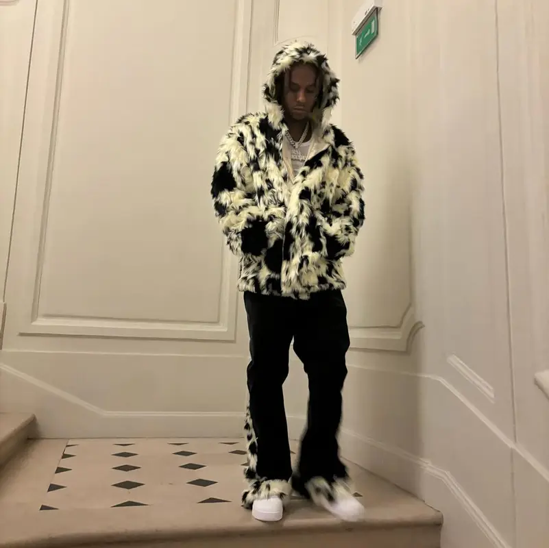 Rich The Kid outfit in Bluemarble, Nike, and Balenciaga, 2024