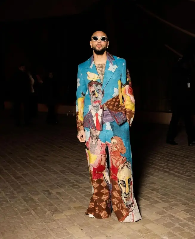 Layvin Kurzawa outfit in Louis Vuitton, 2024